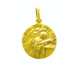 Medaille S. Rita Pl. 18 mm goud